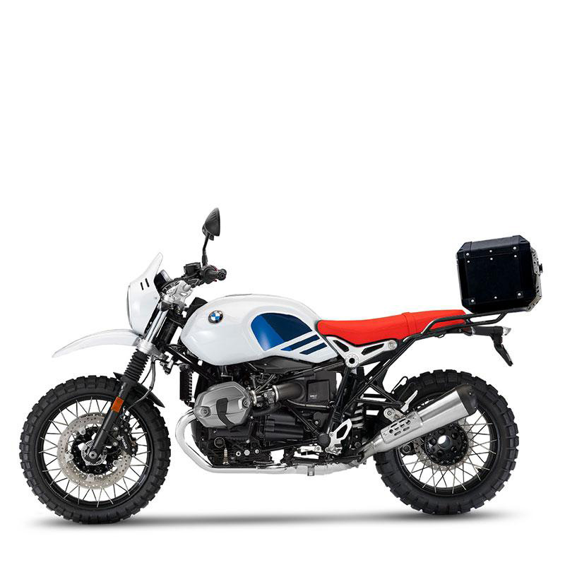 Topcase Atlas en aluminio 36L + Portaequipajes trasero con asas para  pasajero