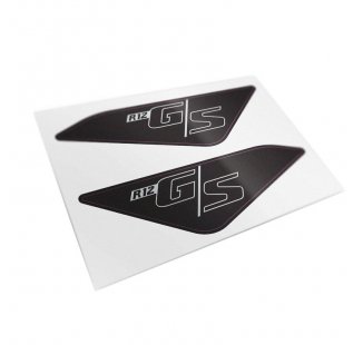 Adhesivos protectores negros para el panel lateral original de la BMW R12 G/S