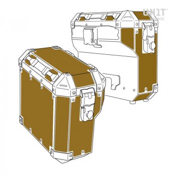 Pegatinas de protección para bolsas Atlas en Aluminio AL1 (40L+34L)