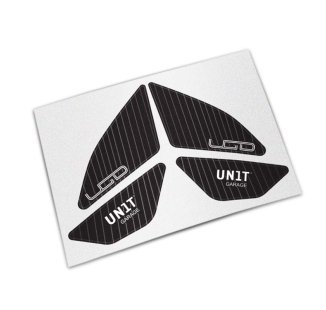 Adhesivos protectores negros para el panel lateral original de la BMW R12 G/S