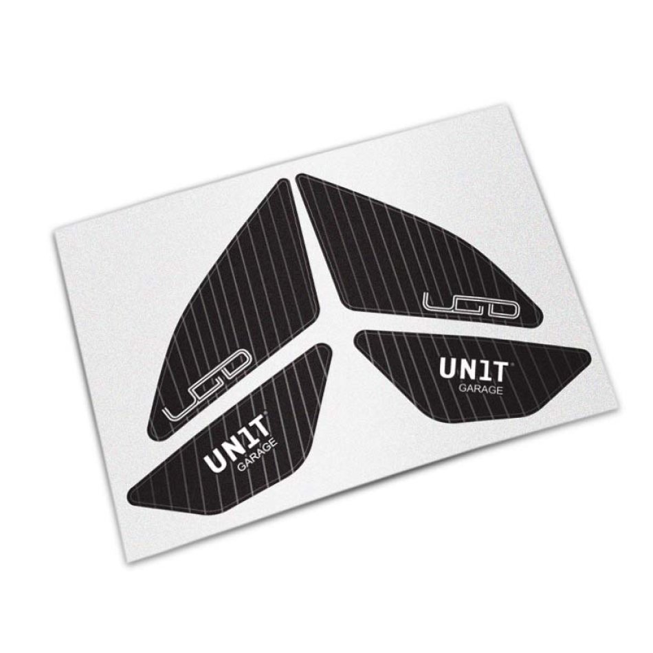 Adhesivos protectores negros para el panel lateral original de la BMW R12 G/S