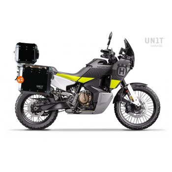 Baúl Atlas en aluminio 36L + placa con soporte Husqvarna Norden 901