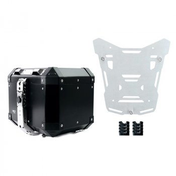 Top Case Aluminio Atlas 36L + Placa Portaequipaje código: 1215, Kit BMW R120GS