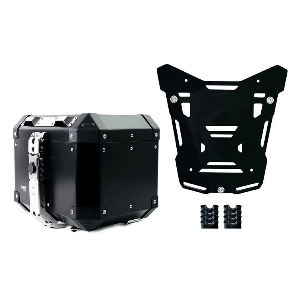 Top Case Aluminio Atlas 36L + Placa Portaequipaje código: 1215, Kit BMW R120GS