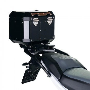 Baúl Atlas Aluminio 36L + Placa para portaequipajes original BMW R1300GS