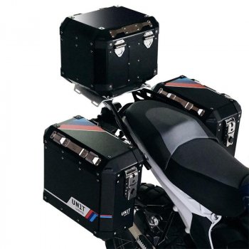 Top Case Atlas de Aluminio 36L + Portaequipajes Trasero con Asas de Pasajero BMW R1300GS