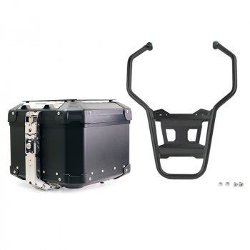 Maleta superior de aluminio Atlas de 44 litros para sistema BMW + Parrilla trasera R1200GS LC & ADV - R1250GS & ADV