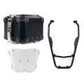 Maleta superior universal de aluminio Atlas de 44 litros + Portaequipajes trasero con agarraderas para pasajeros Yamaha Ténéré 700