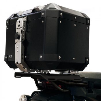 Baúl de aluminio Atlas 36L + placa y soporte Pan America 1250