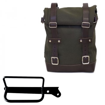 Bolsa de lona 10L-14L + Bastidor derecho Royal Enfield Hunter 350