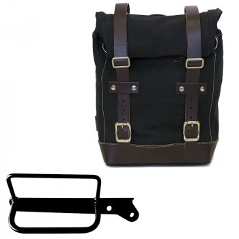 Bolsa de lona 10L-14L + Bastidor derecho Royal Enfield Hunter 350