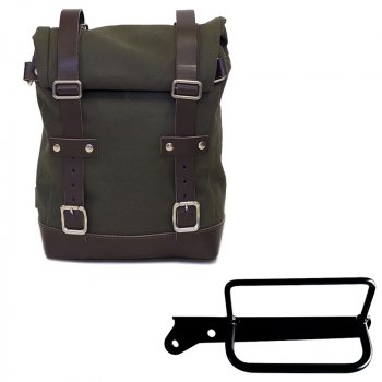 Bolsa de lona 10L-14L + Bastidor izquierdo Royal Enfield Hunter 350