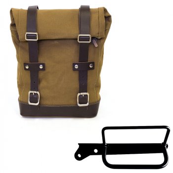 Bolsa de lona 10L-14L + Bastidor izquierdo Royal Enfield Hunter 350