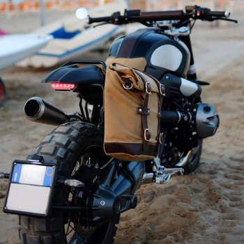 Bolsa lateral de lona 10L-14L + marco de la serie NineT