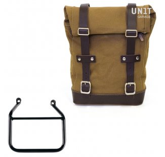 Bolsa de lona 10L-14L + Thriumph Speed 400 & Scrambler 400 X Cuadro Derecho (Sólo compatible con nuestro código de escape bajo: 4206Low)