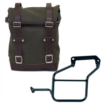 Maleta lateral Lona + subchasis izquierdo Aprilia Tuareg 660