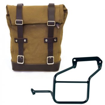 Maleta lateral Lona + subchasis izquierdo Aprilia Tuareg 660