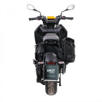 Maleta lateral Canvas + subchasis derecho BMW CE 04