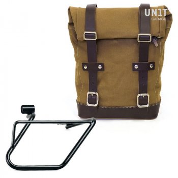 Maleta lateral Canvas + subchasis derecho BMW CE 04