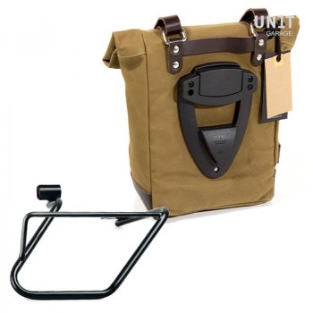 Maleta lateral Canvas + subchasis derecho BMW CE 04