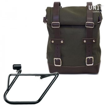 Maleta lateral Canvas + subchasis derecho BMW CE 04