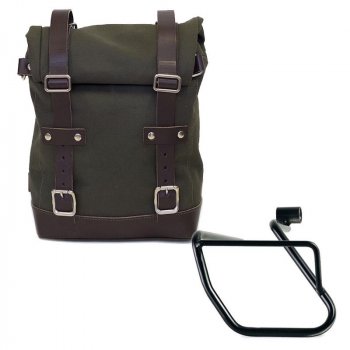 Maleta lateral Canvas + marco izquierdo BMW CE 04