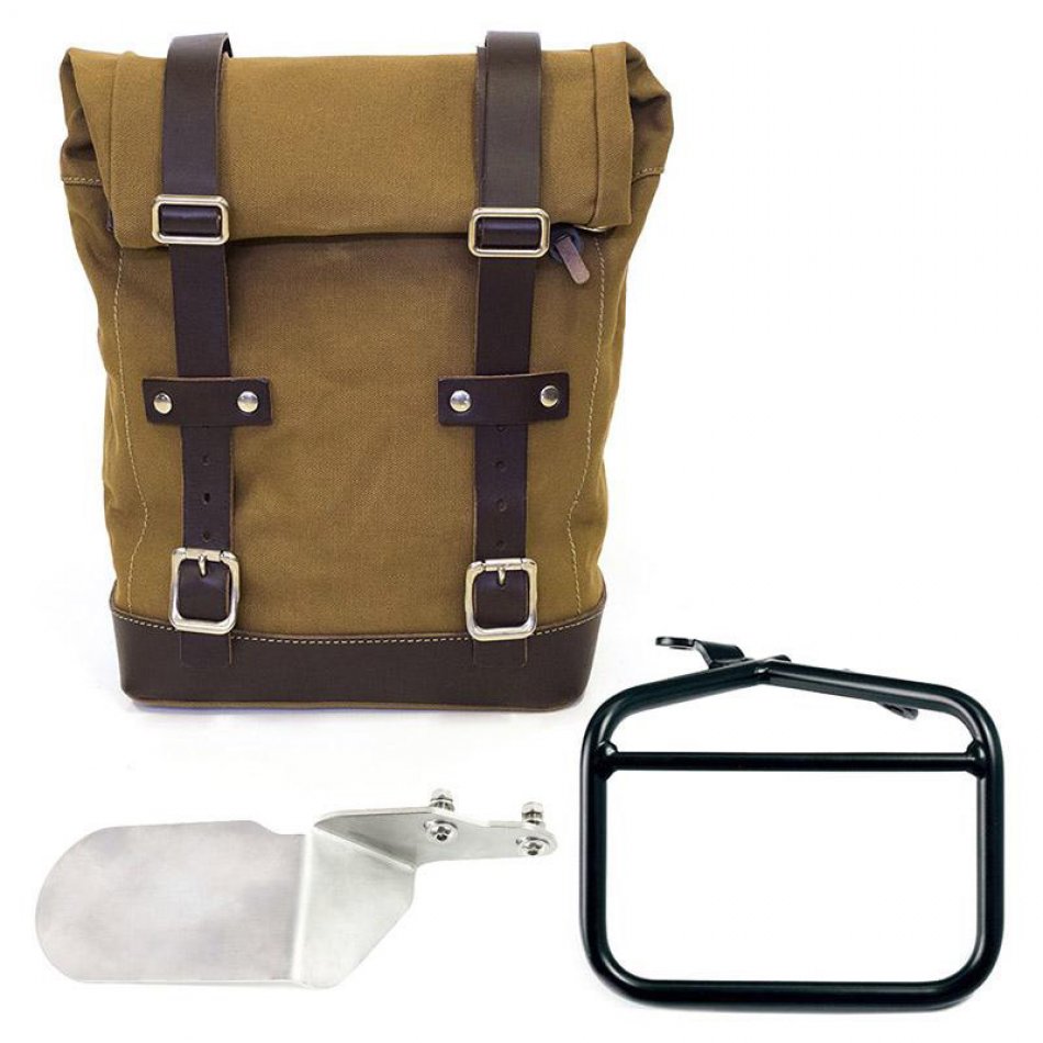 Alforja Lateral Lona + Subchasis Derecho Ducati Desert Sled