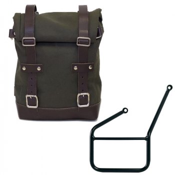 Maleta lateral Canvas + subchasis izquierdo HUSQVARNA