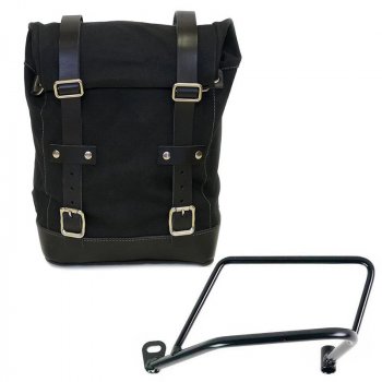 Bolsa lateral de lona + marco Kawasaki Z650RS - Z900RS Izquierda