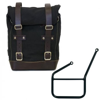 Alforja lateral Canvas + subchasis KTM izquierdo