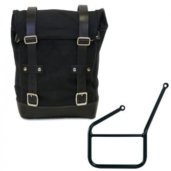 Alforja lateral Canvas + subchasis KTM izquierdo