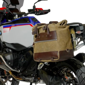 Bolsa lateral de lona Cult de 40L - 50L + placa de aluminio izquierda BMW R1300GS ADV