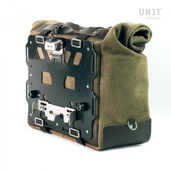 Una alforja de lona universal