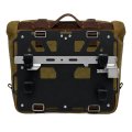 Bolsa lateral Cult en piel dividida 40L - 50L + placa de aluminio derecha BMW R1300GS ADV