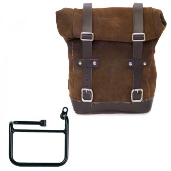 Bolsa de cuero 10L-14L + BMW CE 02 Marco Derecho