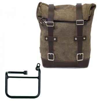 Bolsa de cuero 10L-14L + BMW CE 02 Marco Derecho