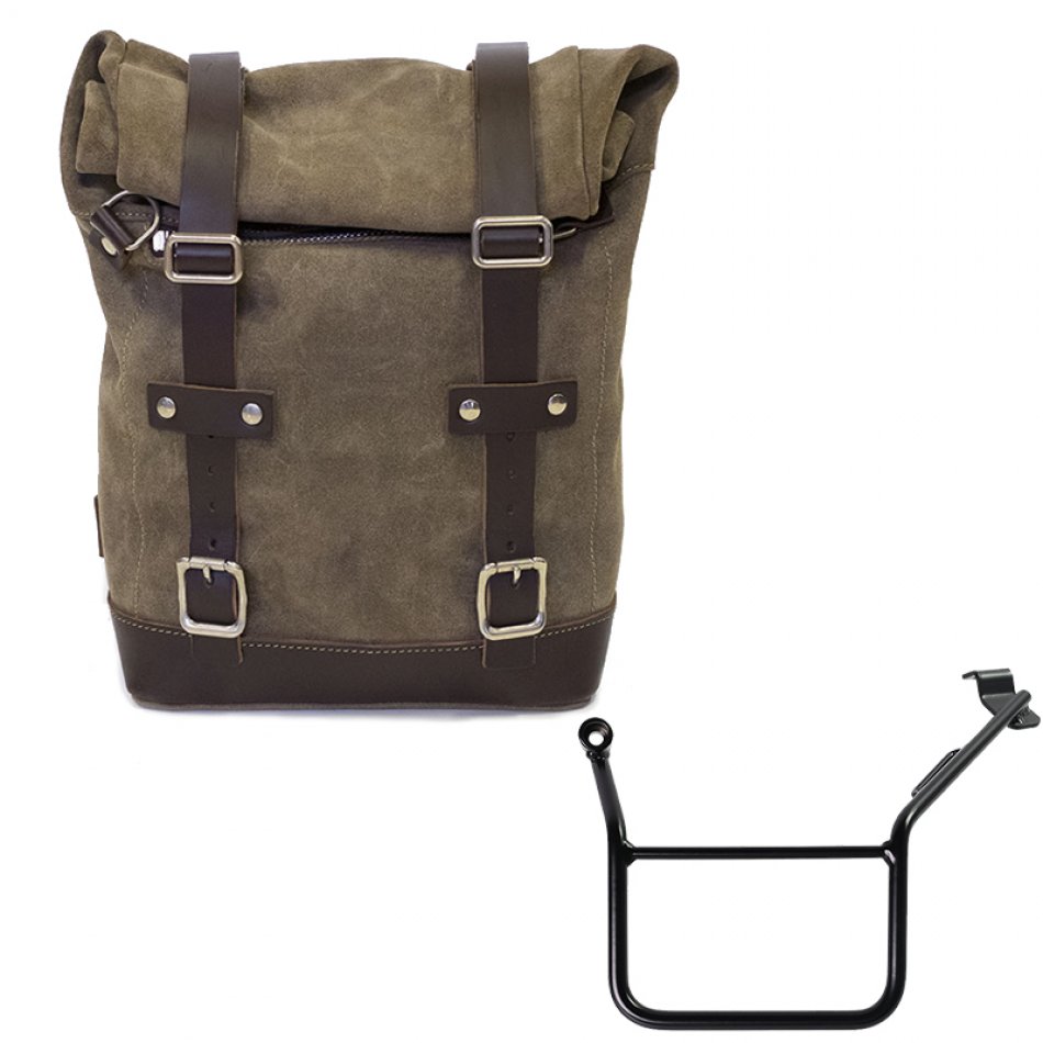 Bolsa de cuero 10L-14L + BMW F900GS Bastidor izquierdo