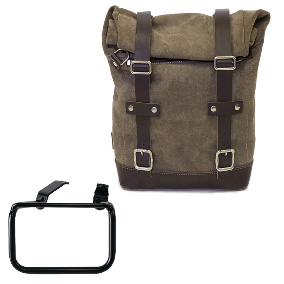 Bolsa de cuero 10L-14L + BMW R12 G/S Bastidor derecho