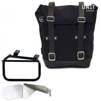 Bolsa de cuero 10L-14L + Chasis derecho Ducati Scrambler (2023 en adelante)