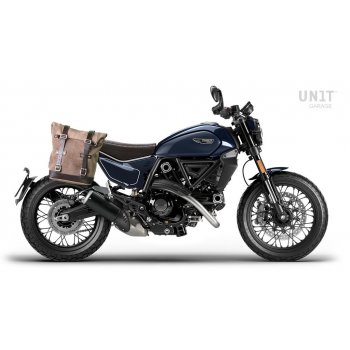Bolsa de cuero 10L-14L + Chasis derecho Ducati Scrambler (2023 en adelante)