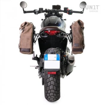 Bolsa de cuero 10L-14L + Chasis derecho Ducati Scrambler (2023 en adelante)
