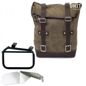 Bolsa de cuero 10L-14L + Chasis derecho Ducati Scrambler (2023 en adelante)