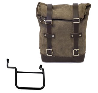Bolsa de cuero 10L-14L + Chasis derecho Honda Transalp 750 (a partir de 2023)