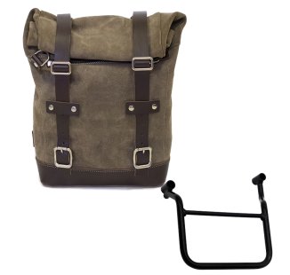 Bolsa de cuero 10L-14L + Chasis de Honda Transalp 750 (a partir de 2023) Izquierda