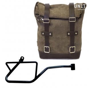 Bolsa de cuero 10L-14L + Chasis Derecho Moto Guzzi V7 EURO5 PLUS (2025 en adelante)