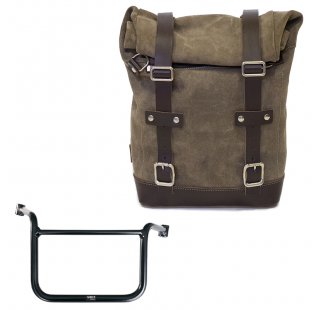 Bolsa de cuero 10L-14L + Chasis Moto Guzzi V85 TT (2024 en adelante) Derecha