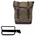 Bolsa de cuero 10L-14L + Bastidor derecho Royal Enfield Hunter 350