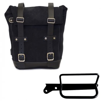 Bolsa de cuero 10L-14L + Bastidor izquierdo Royal Enfield Hunter 350
