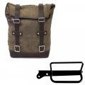 Bolsa de cuero 10L-14L + Bastidor izquierdo Royal Enfield Hunter 350