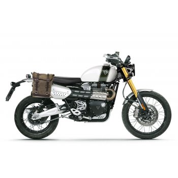 Bolsa de cuero 10L-14L + Subchasis derecho Triumph Scrambler 1200 XC_XE (2019 en adelante)